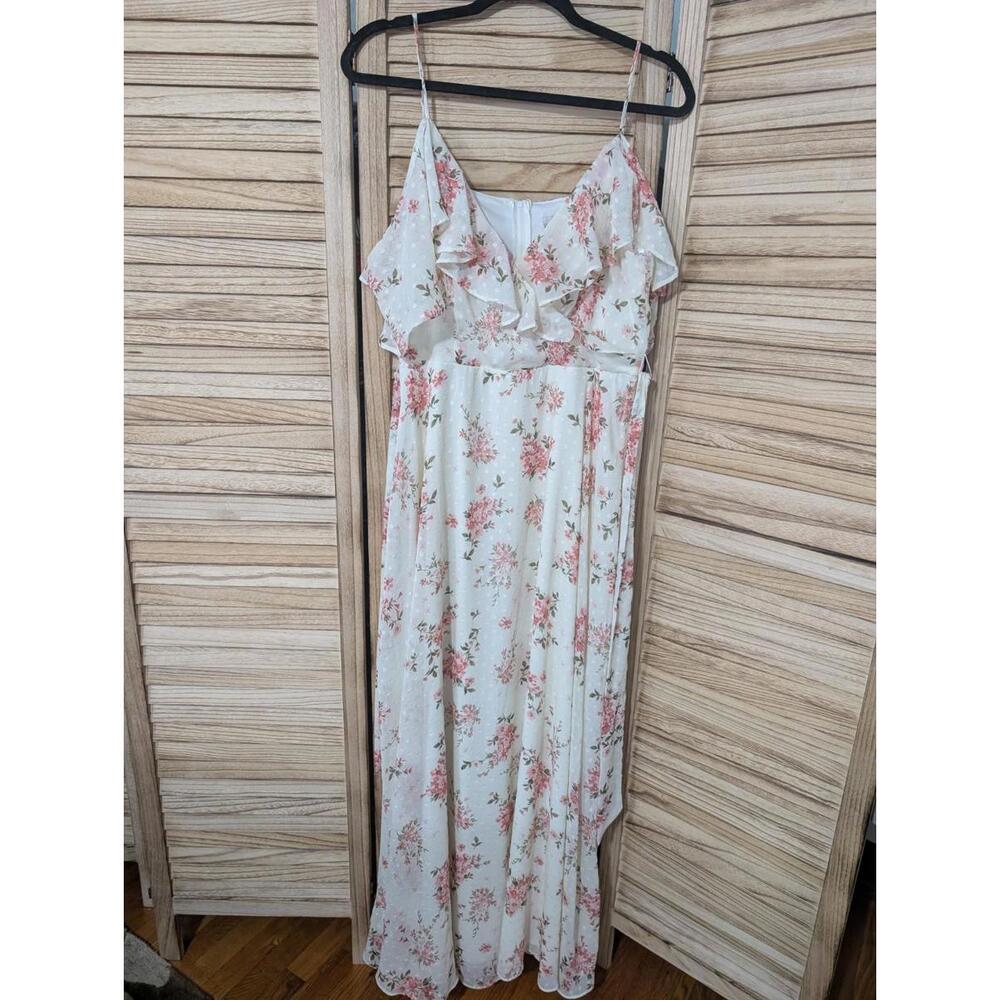 Premier Amour White Cream Floral Dress - Size 12 NWOT